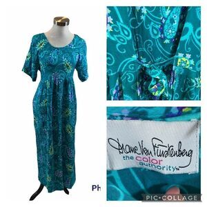 Vintage Diane Von Furstenberg 90’s Maxi Dress S/M‎
